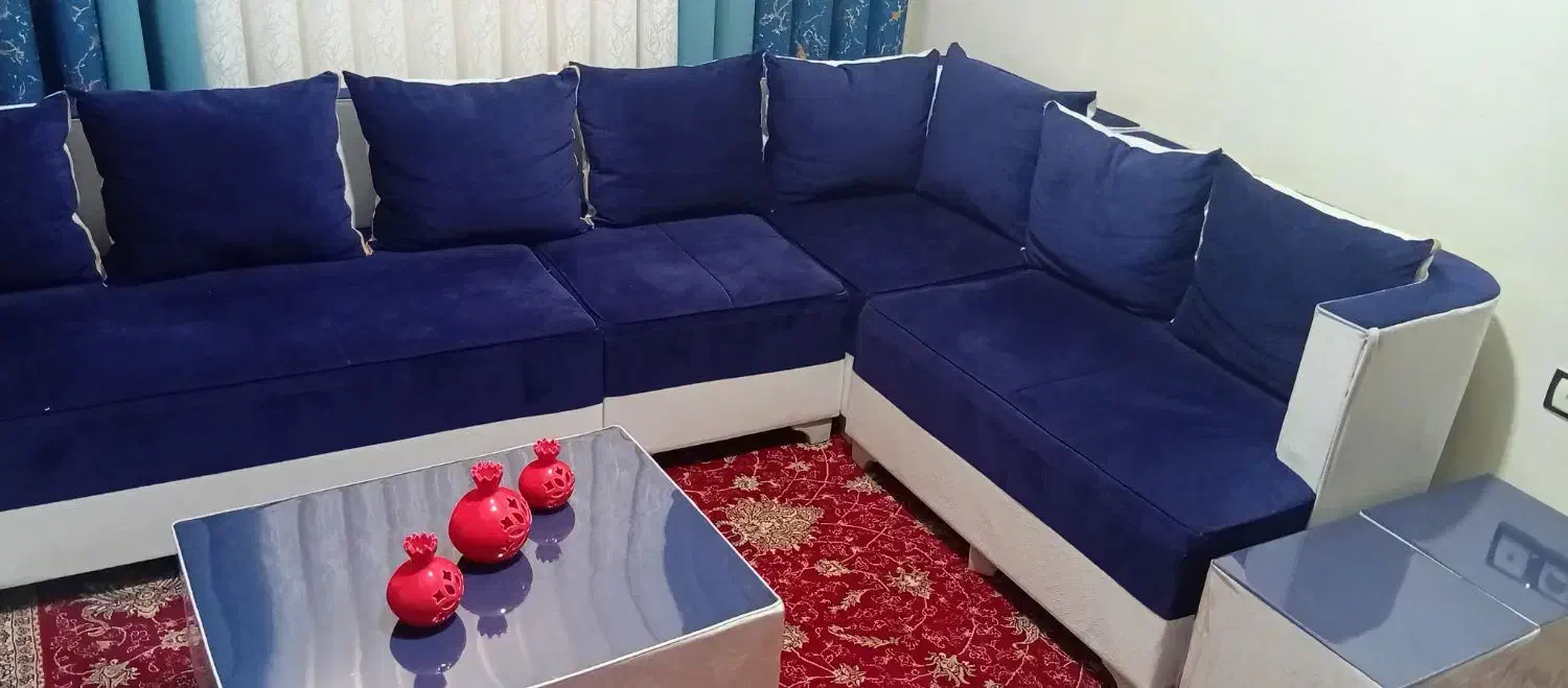 مبل ال ۷ نفره در حد نو|مبلمان خانگی و میز عسلی|خرمآباد, |دیوار