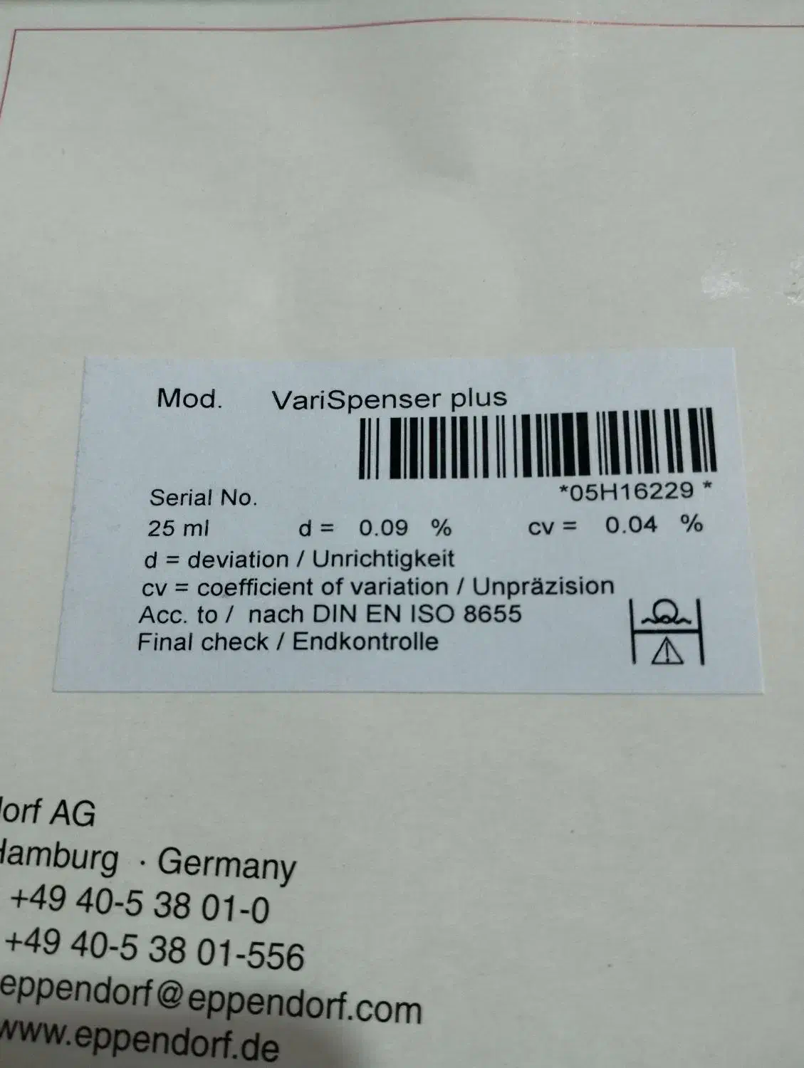 دیسپنسر آزمایشگاهی اپندورف ساخت آلمان|آرایشی، بهداشتی، درمانی|ابهر, |دیوار