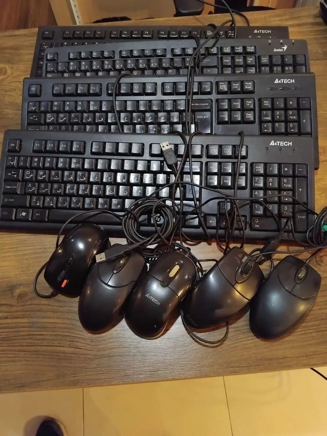 کیبورد ۴۵۰/۰۰۰ت و موس ۲۵۰/۰۰۰|قطعات و لوازم جانبی رایانه|رشت, ولکس|دیوار