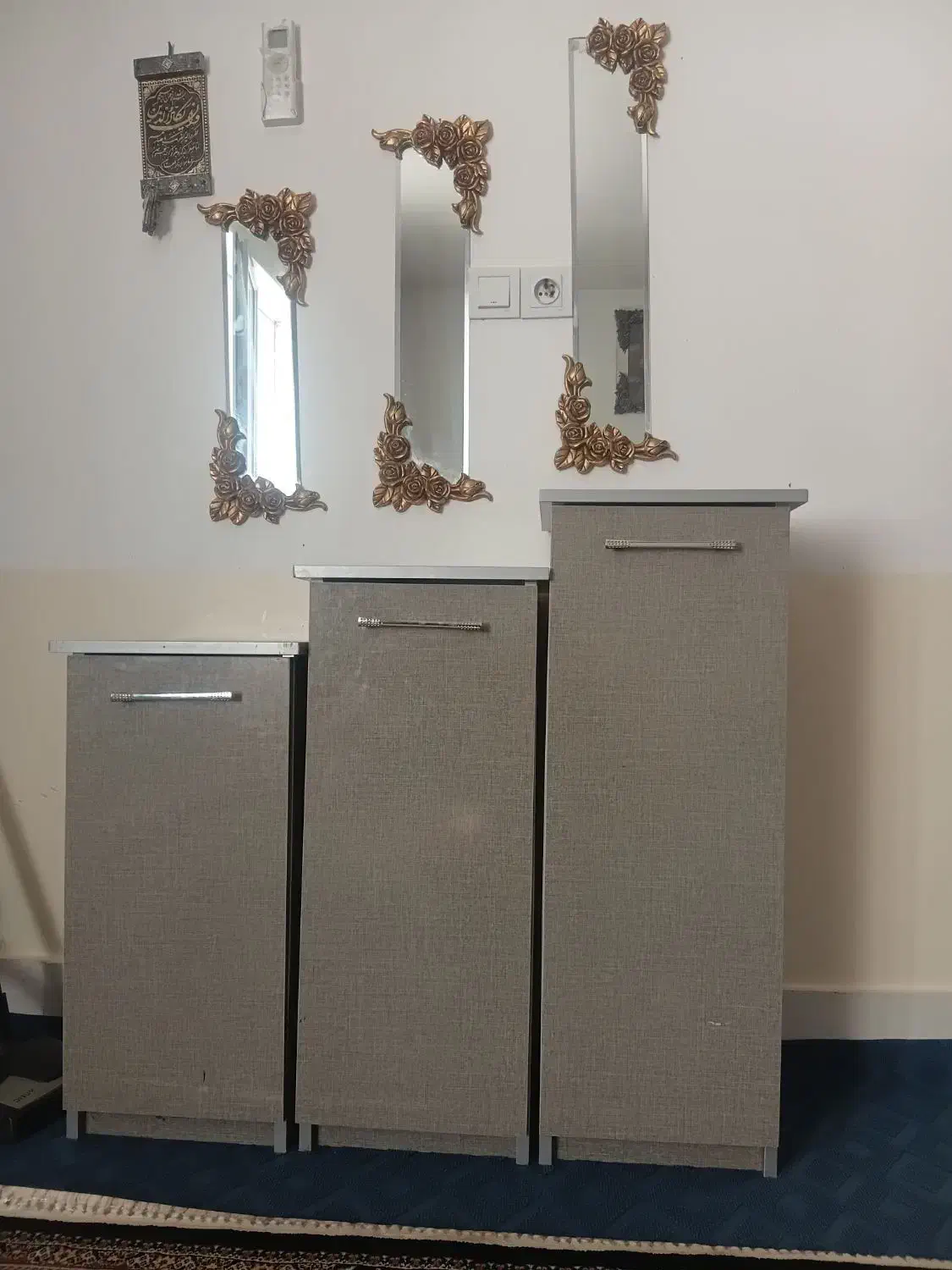 جاکفشی سه تیکه|جاکفشی، کمد، دراور|تربت جام, باغ سنگان سفلی|دیوار