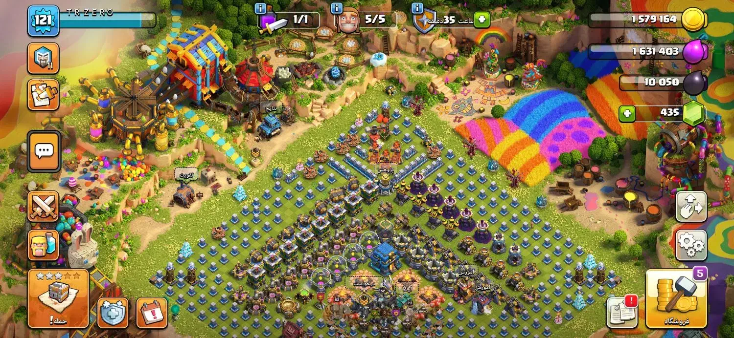 اکانت کلش آف کلنز لول 121|کنسول، بازی ویدئویی و آنلاین|کرج, گلدشت|دیوار