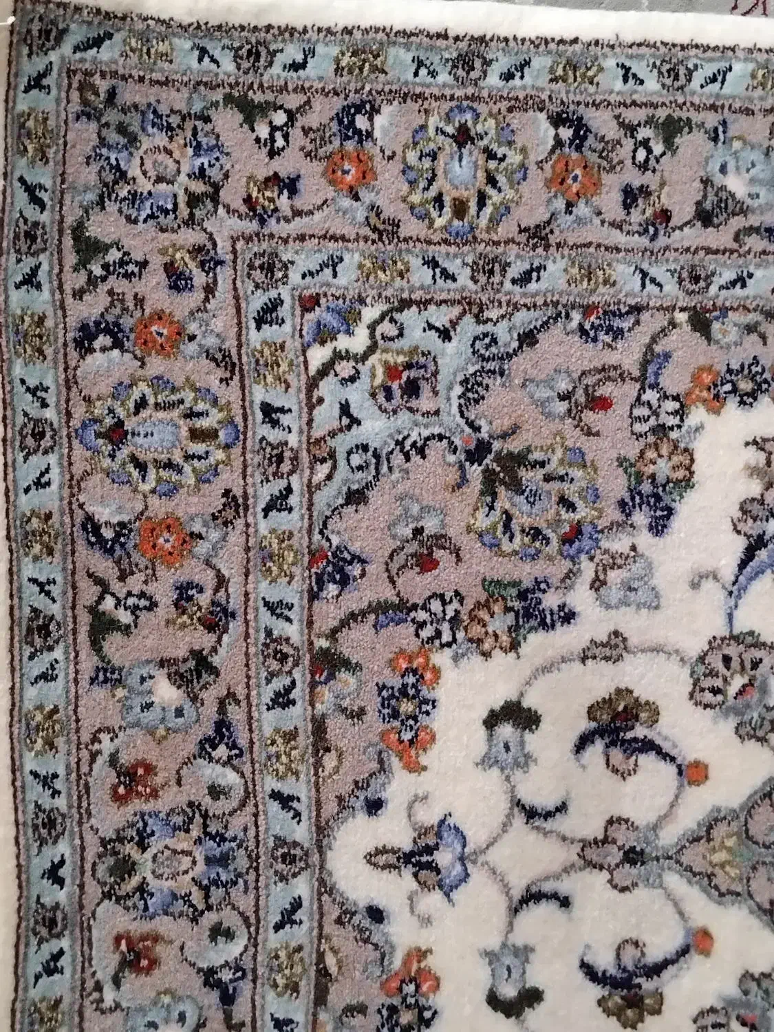 فرش دستباف بافت از جنس پشم بدون ابریشم|فرش|کاشان, رسالت|دیوار