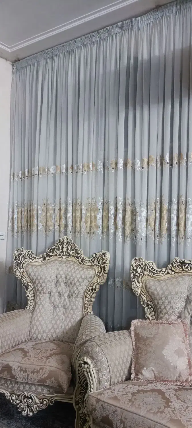 پرده حریر|پرده، رانر، رومیزی|قم, مهدیه|دیوار