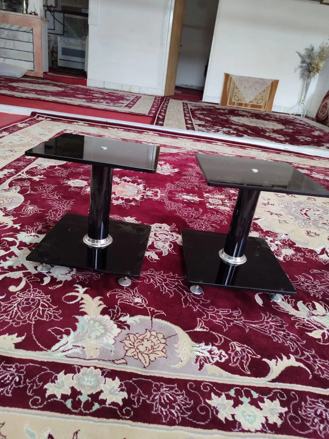 دو عدد میز شیشه ای|مبلمان خانگی و میز عسلی|قزوین, |دیوار