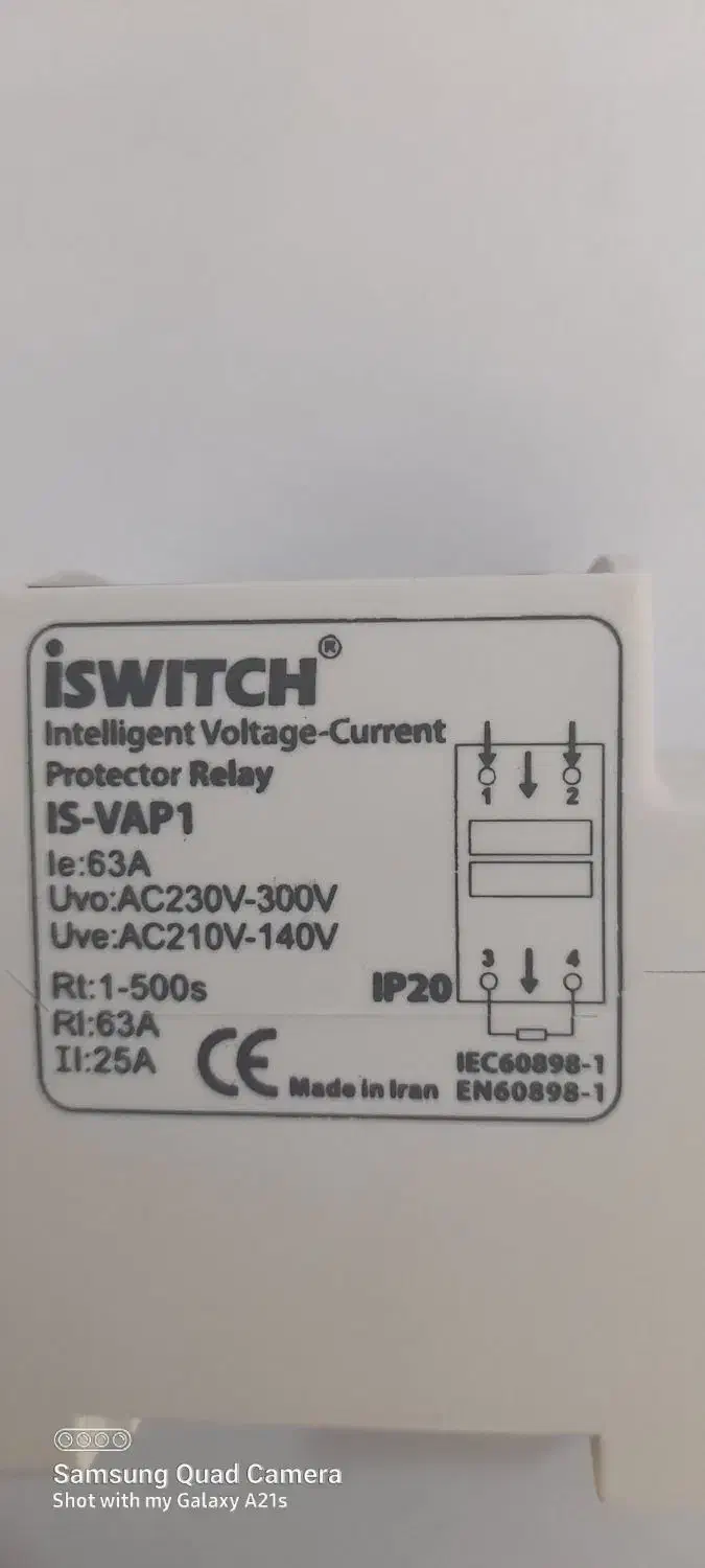 محافظ هوشمند ولتاژ و جریان تک فاز مناسب برق منزل|مصالح و تجهیزات ساختمان|نجفآباد, امام خمینی|دیوار