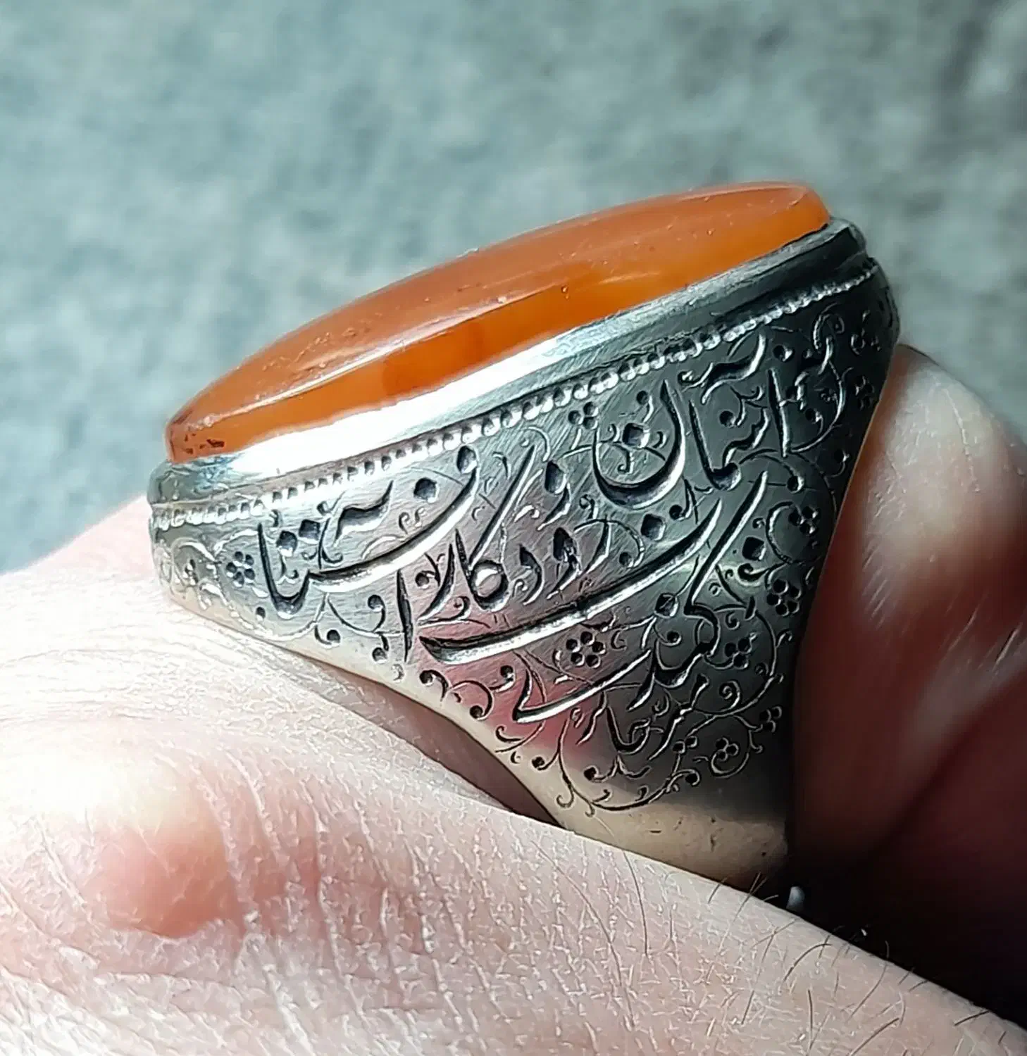 انگشتر عقیق یمنی کهنه رکاب قلم|جواهرات|تهران, اختیاریه|دیوار