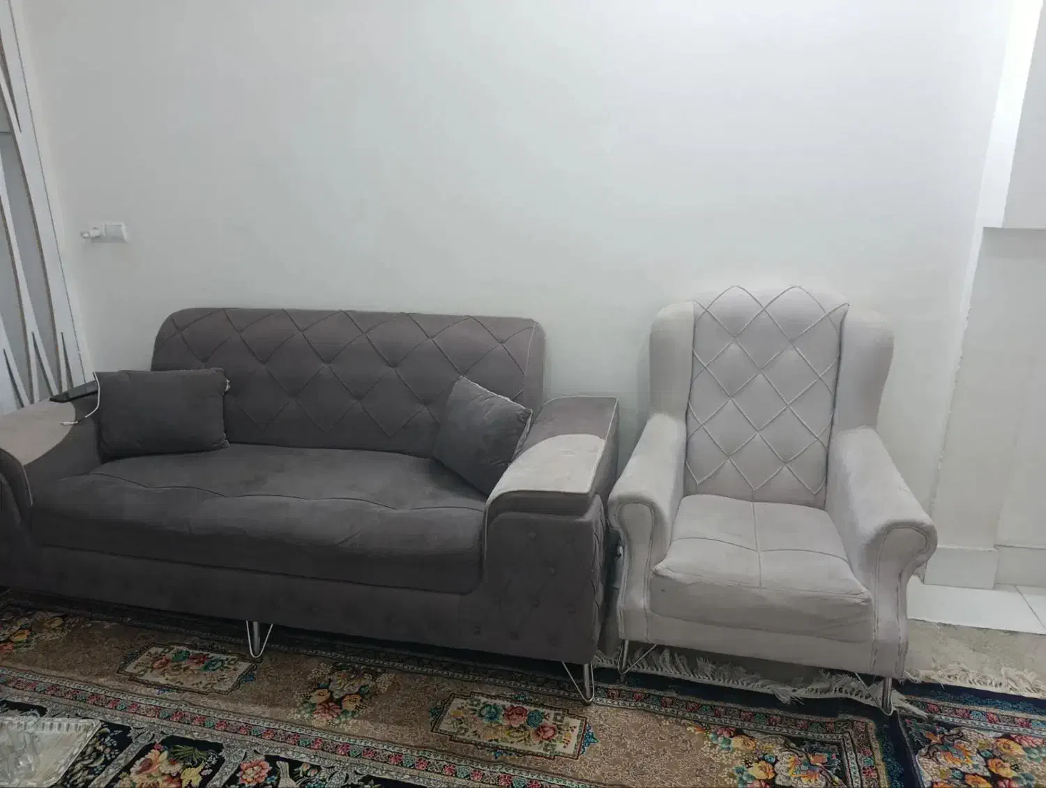 مبل 7 نفر راحتی فروش فوری|مبلمان خانگی و میز عسلی|طرقبه, |دیوار