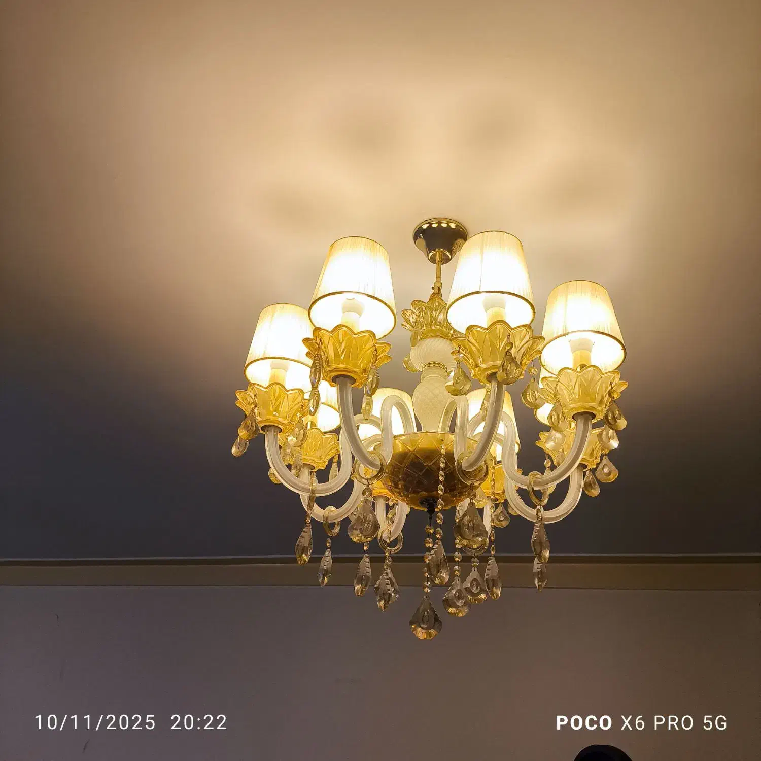 8شاخه کریستال زیر قیمت|لوستر و چراغ آویز|اهواز, گلستان|دیوار