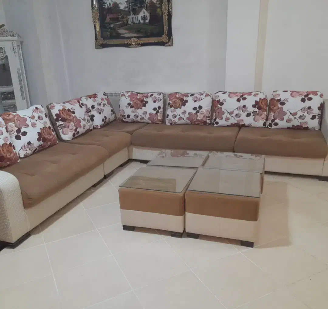 مبل ال راحتی هفت نفره دست دوم مناسب باغ و  کارگاه|مبلمان خانگی و میز عسلی|اصفهان, هزارجریب|دیوار