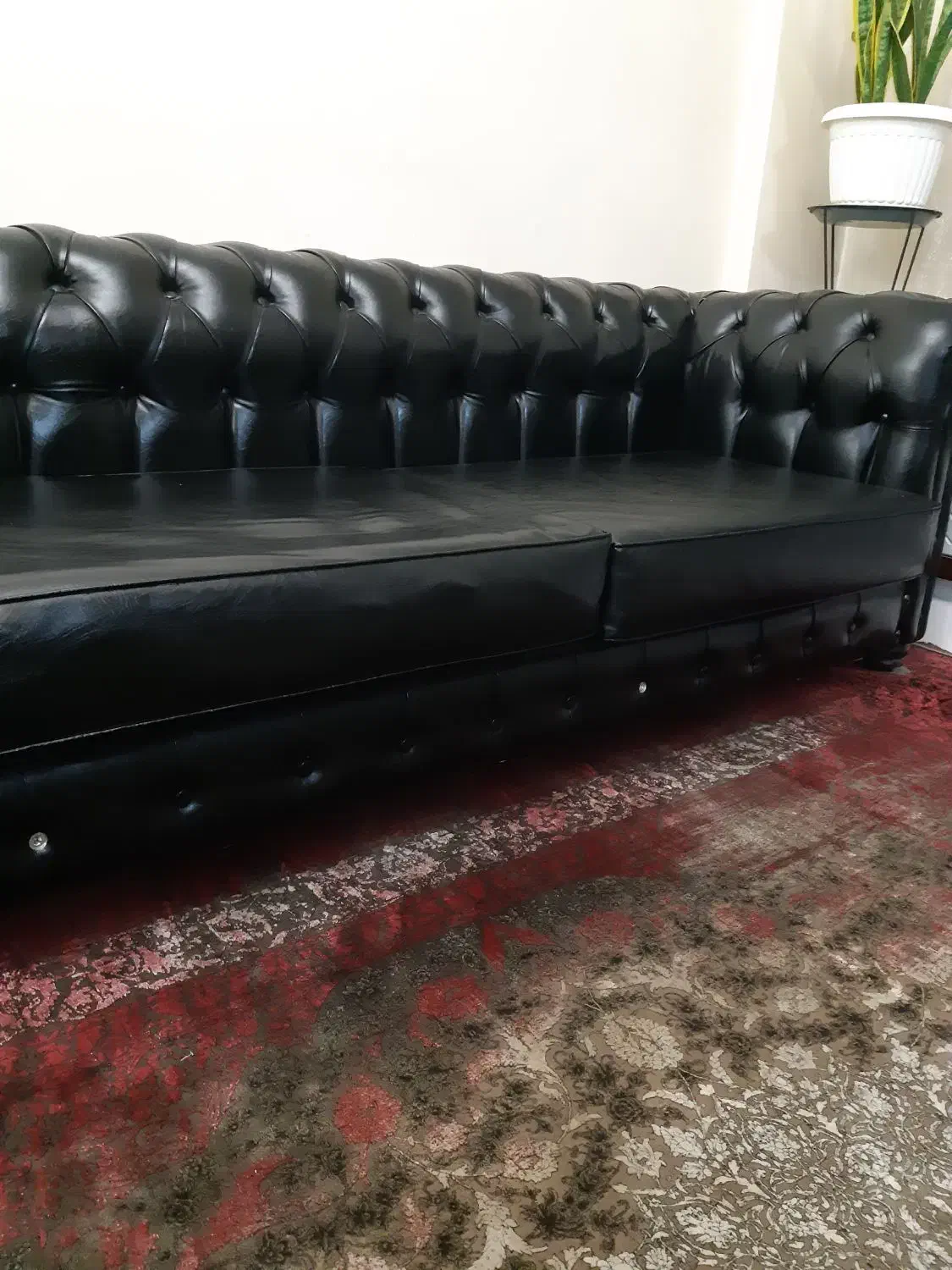 مبل چرم سه نفره مدل آمریکایی|مبلمان خانگی و میز عسلی|تهران, حشمتیه|دیوار