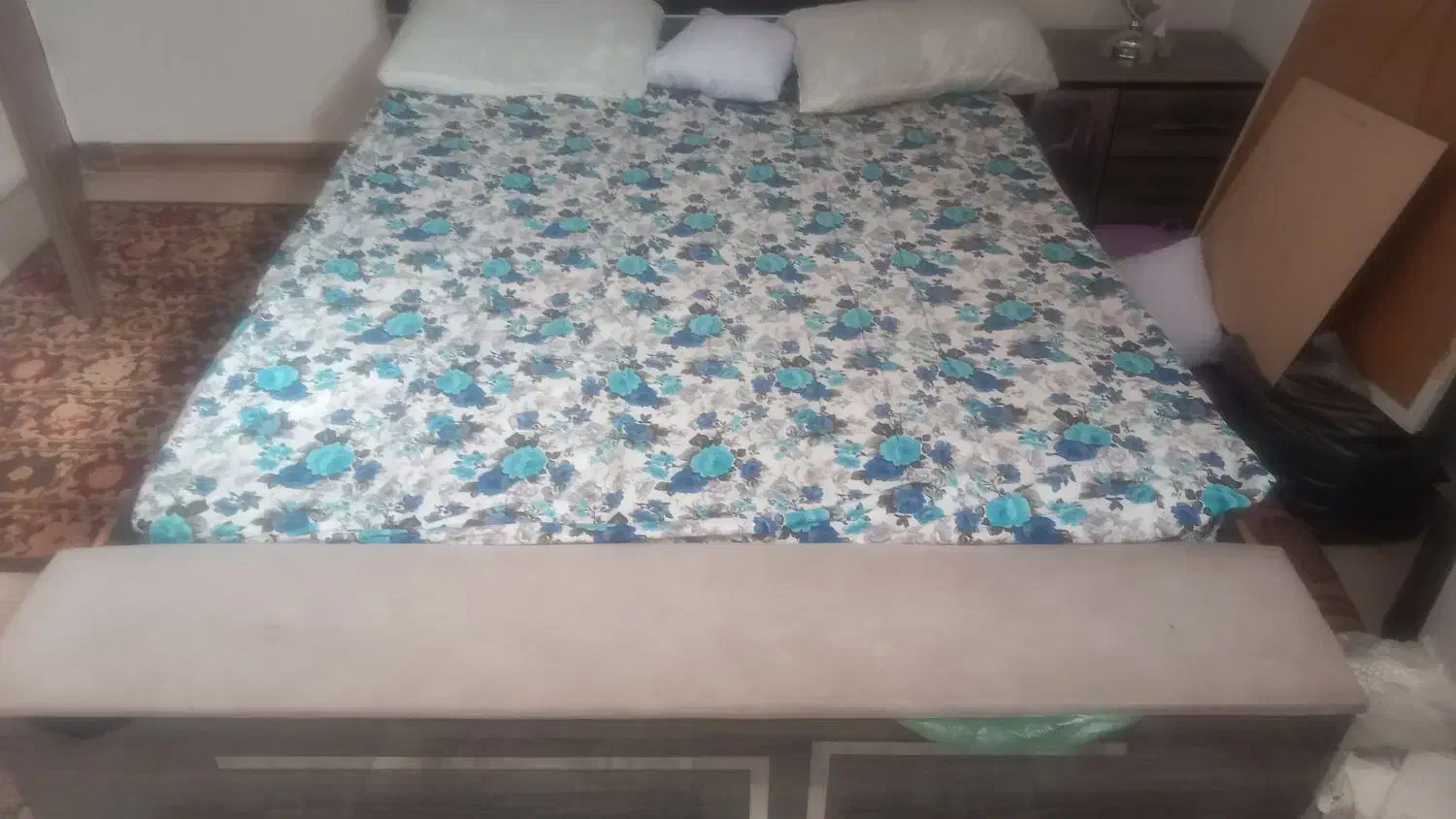فروش تخت خواب  دونفره باکس دار|تخت و سرویس خواب|قرچک, میرزائی شمالی|دیوار