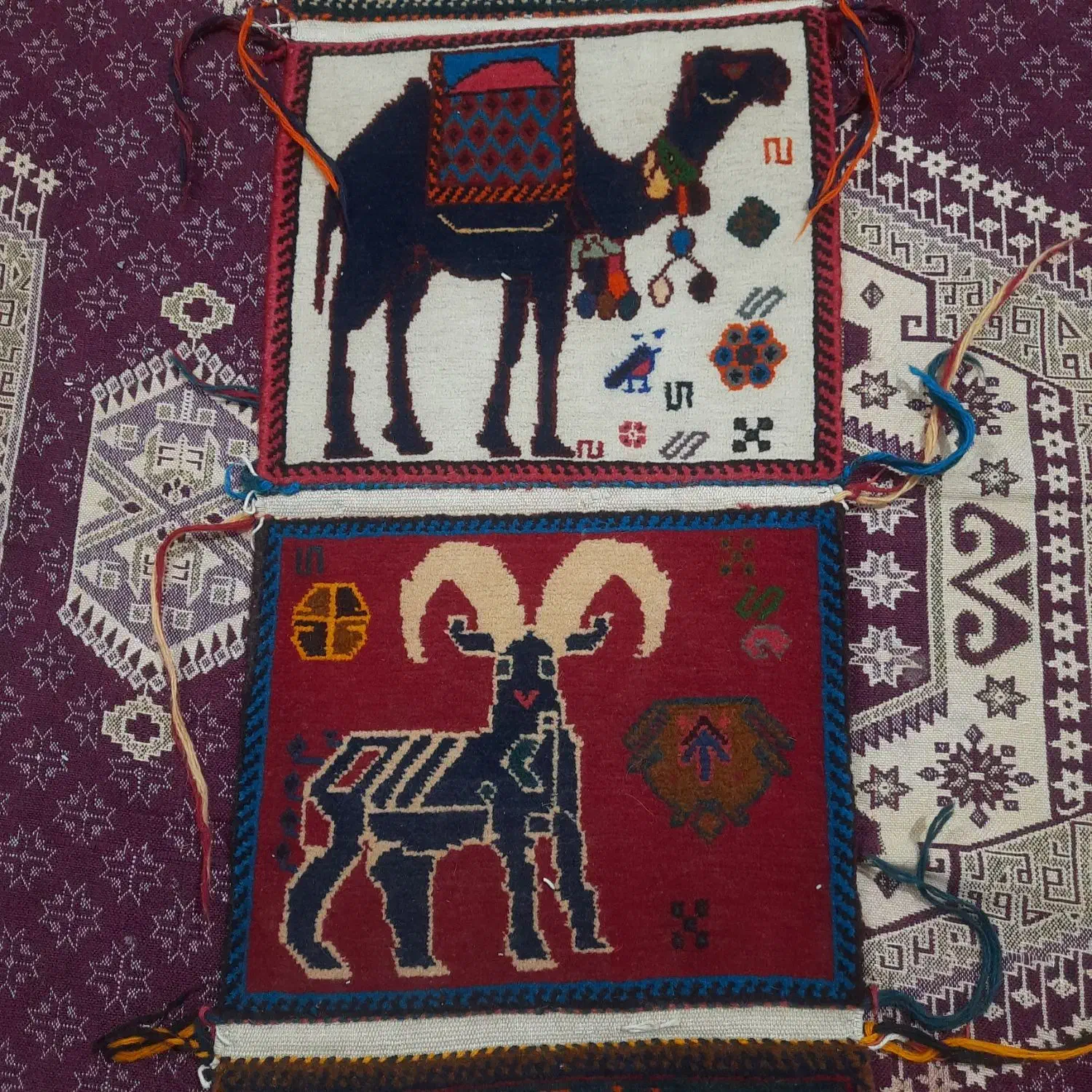 تعدادی تابلو فرش دست بافت|تابلو فرش|شیراز, مسلم|دیوار