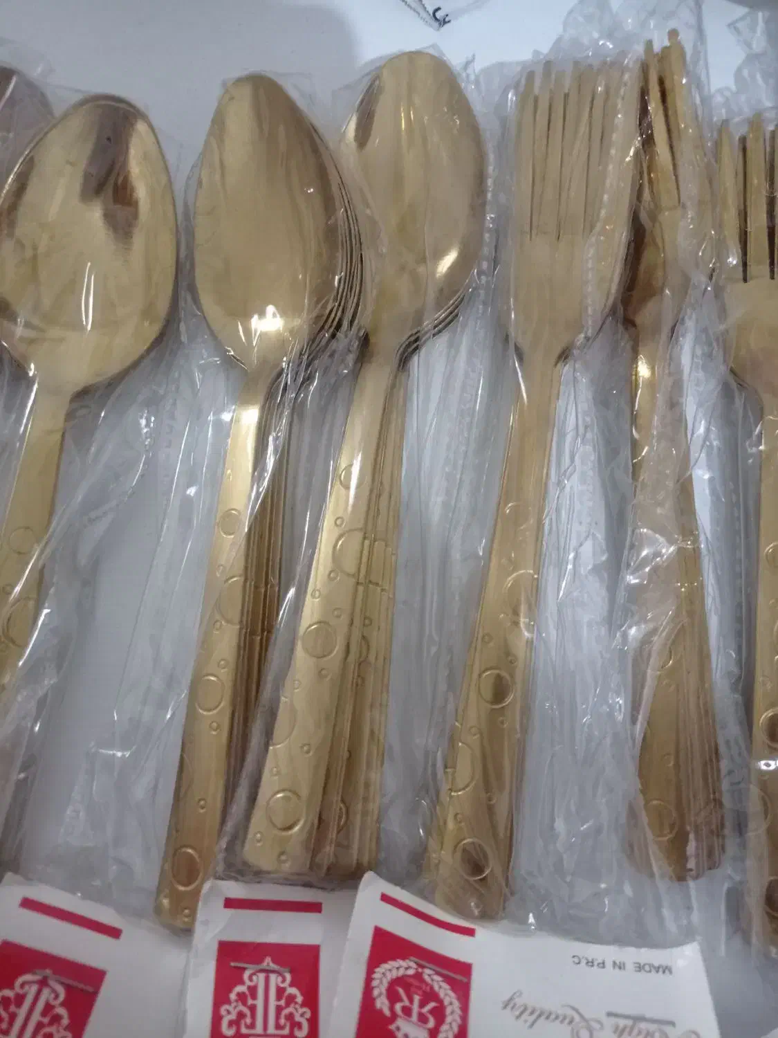 قاشق وچنگال طلایی|ظروف سرو و پذیرایی|تبریز, |دیوار