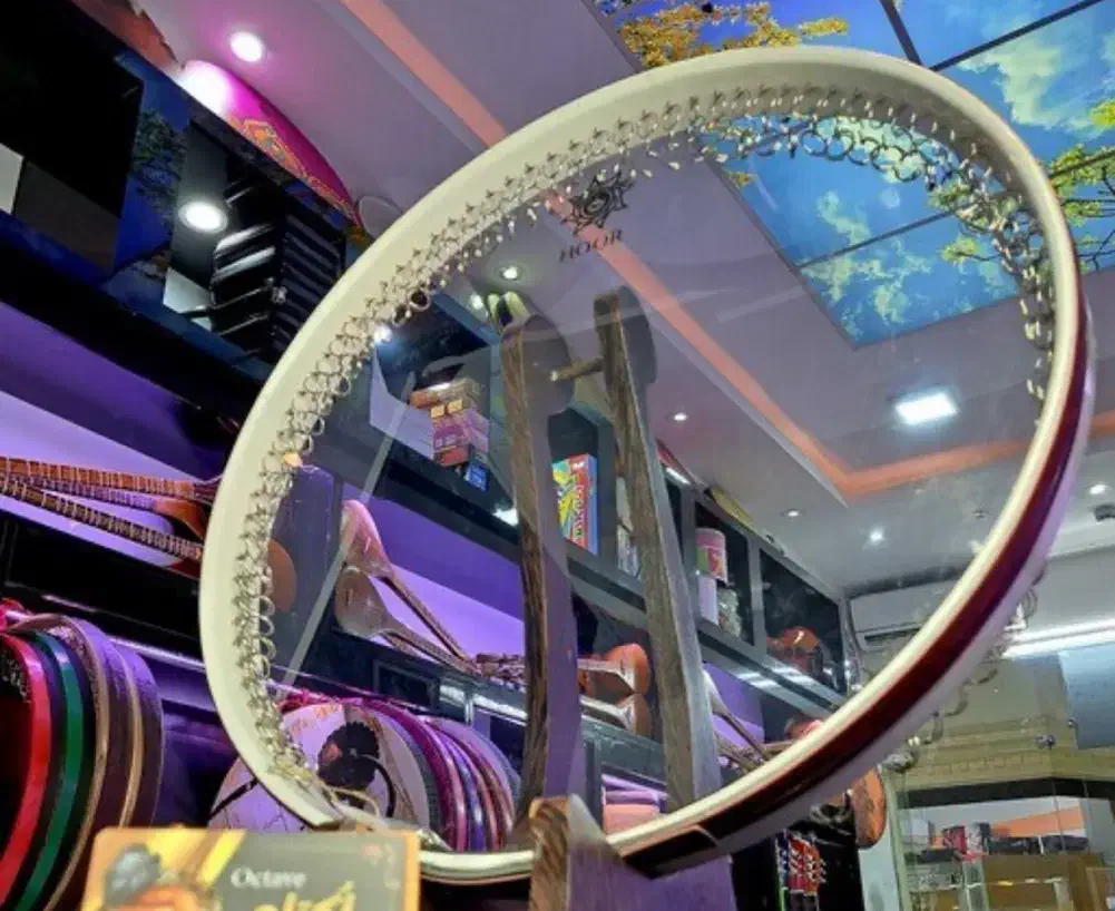 دف شیشه ای نو یکبار هم بیشتر استفاده نشده|سازهای سنتی|قزوین, |دیوار