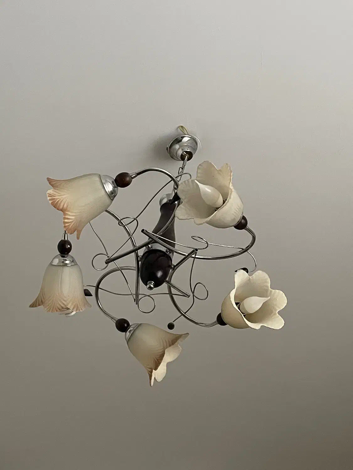 لوستر ۵شاخه کارکرده و سالم|لوستر و چراغ آویز|تبریز, |دیوار