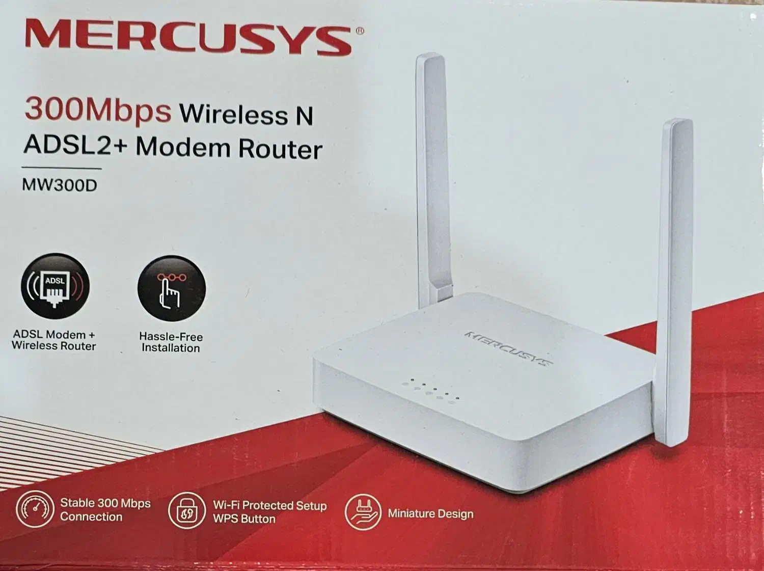 مودم ADSL MERCUSYS MW300D|مودم و تجهیزات شبکه|تربتحیدریه, بوستان باغ ملی|دیوار