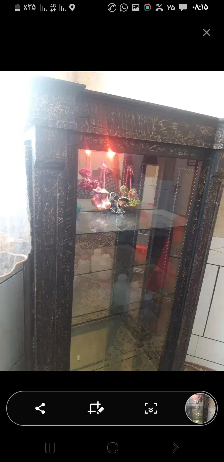 ویترین چوبی|بوفه، ویترین، کنسول|خمینی‌شهر, |دیوار