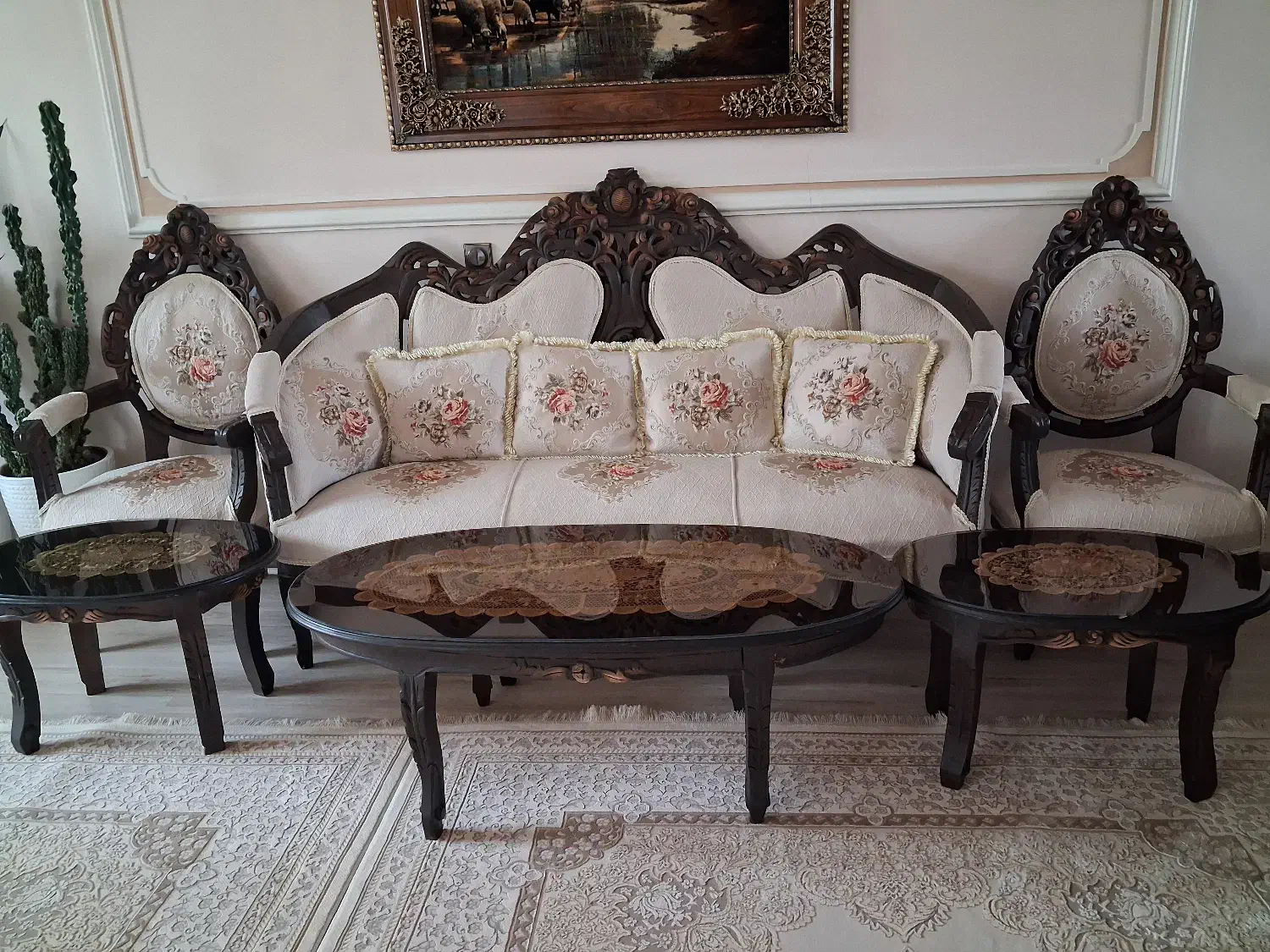 فروش مبل سلطنتی ۹ نفره|مبلمان خانگی و میز عسلی|مرند, |دیوار