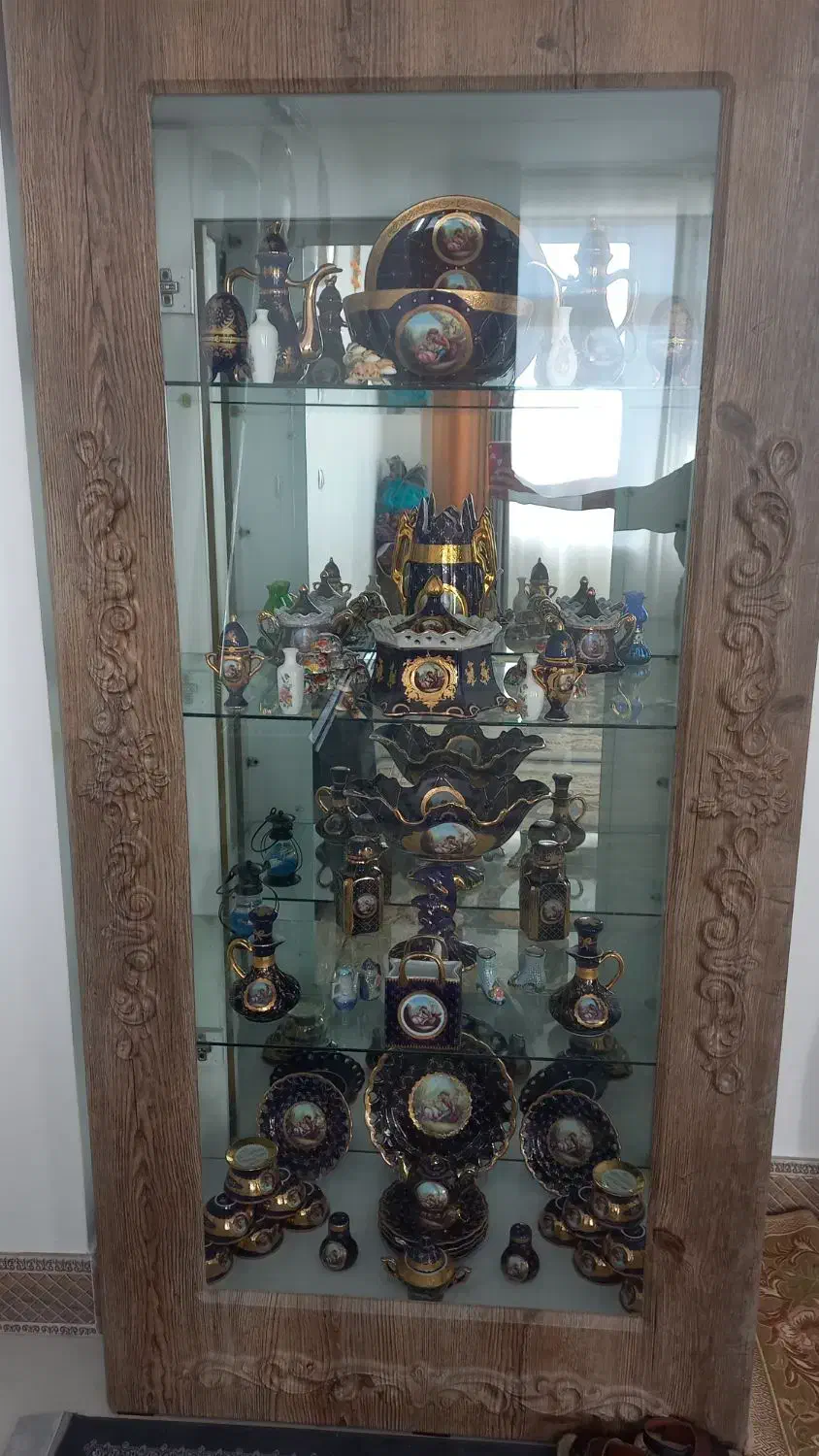 چینی سورمه ای قدیمی|ظروف سرو و پذیرایی|نائین, |دیوار