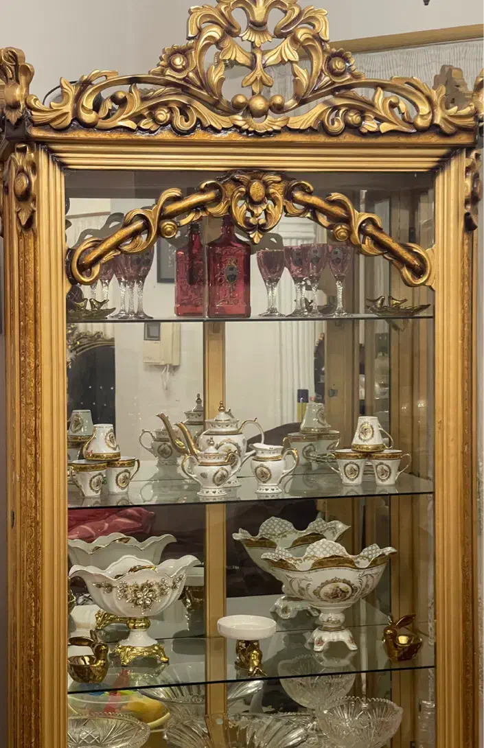 بوفه چوپ راش ورق طلا|بوفه، ویترین، کنسول|بندر انزلی, سپه|دیوار