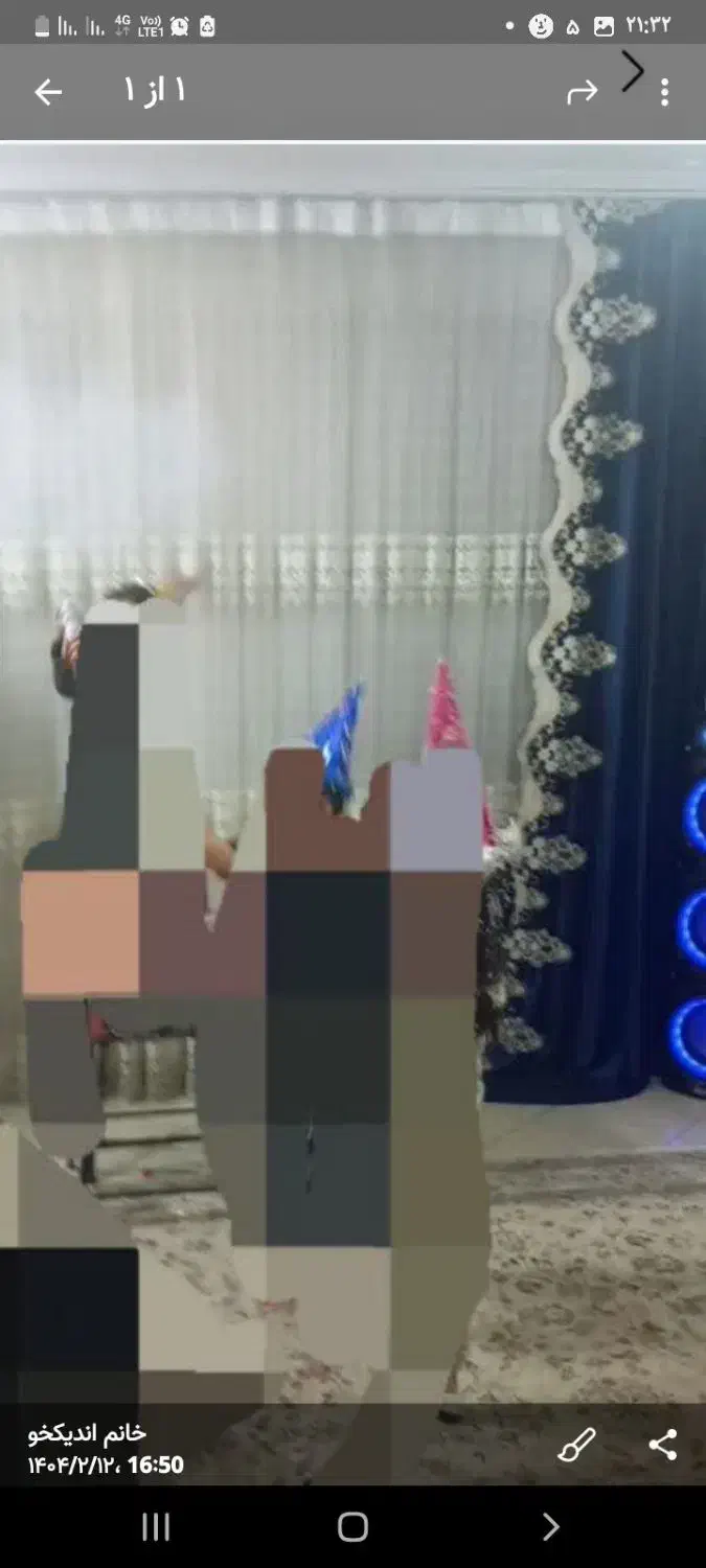 پرده توری سالن والان دار|پرده، رانر، رومیزی|چهاردانگه (تهران), |دیوار