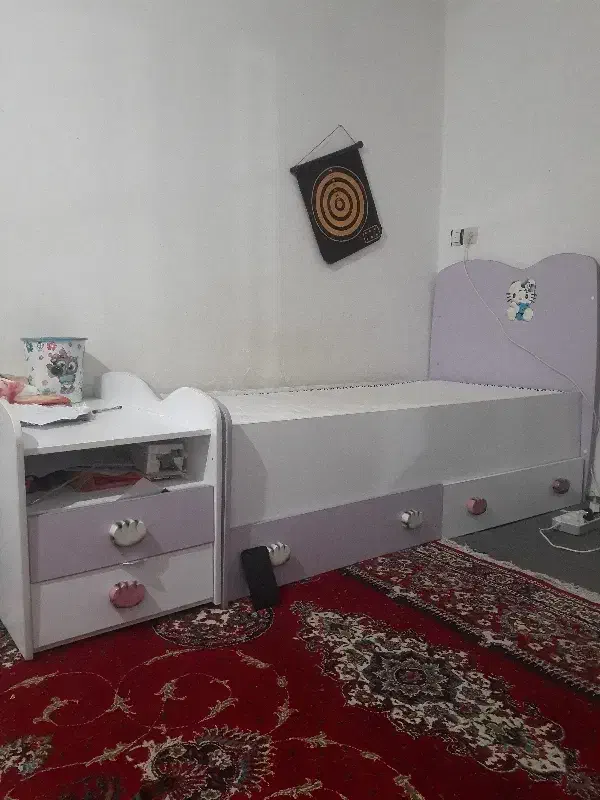 تخت بچه با کمد|تخت و سرویس خواب|گرگان, |دیوار