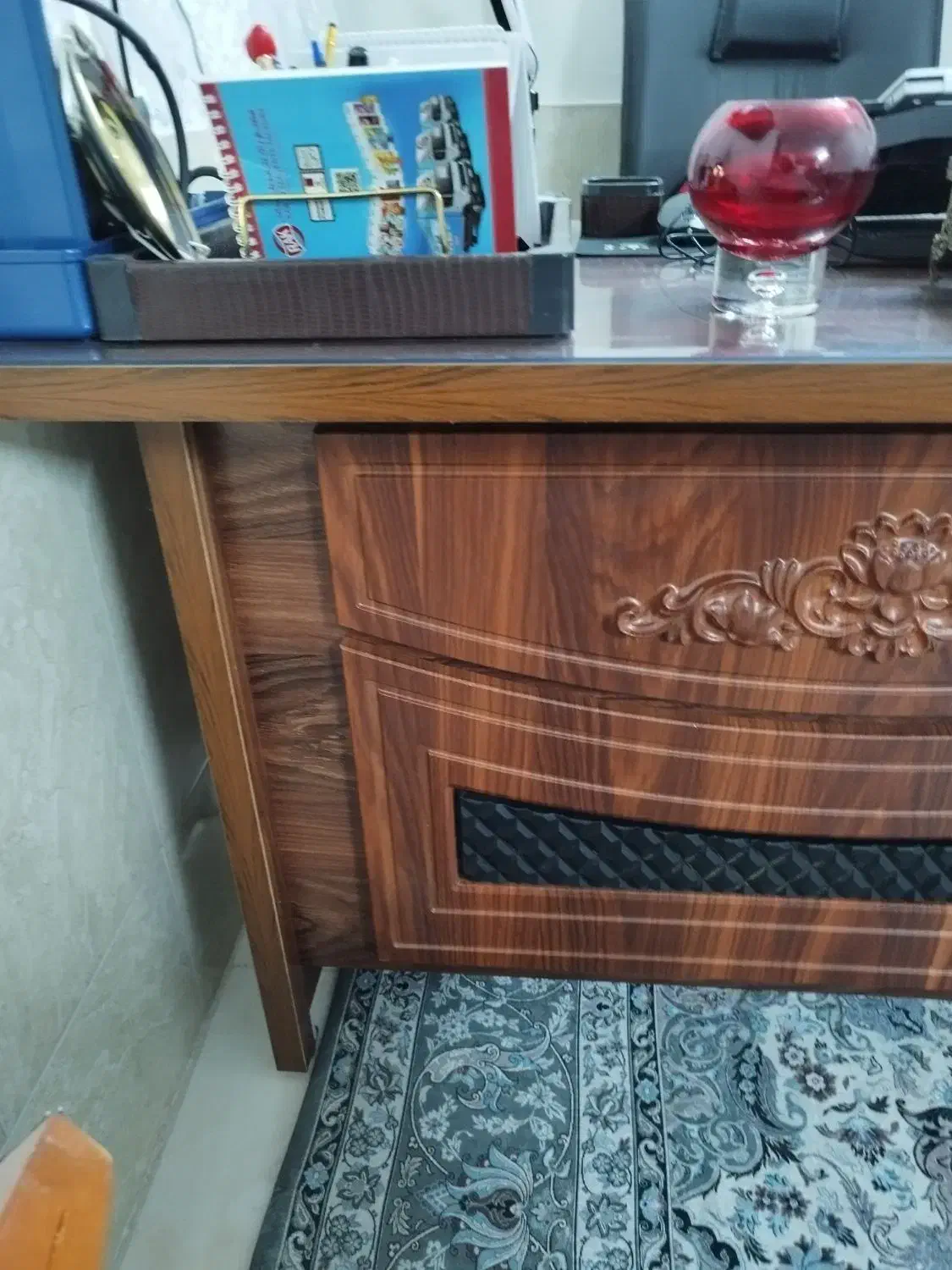 میز تحریر منبت کاری شده کاربرد اداری و منزل|میز تحریر و کامپیوتر|باقرشهر, |دیوار