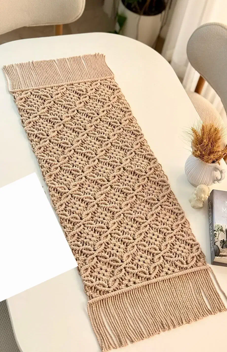 انواع رانر و جا کنترلی مکرومه بافی|پرده، رانر، رومیزی|شیراز, پودنک|دیوار