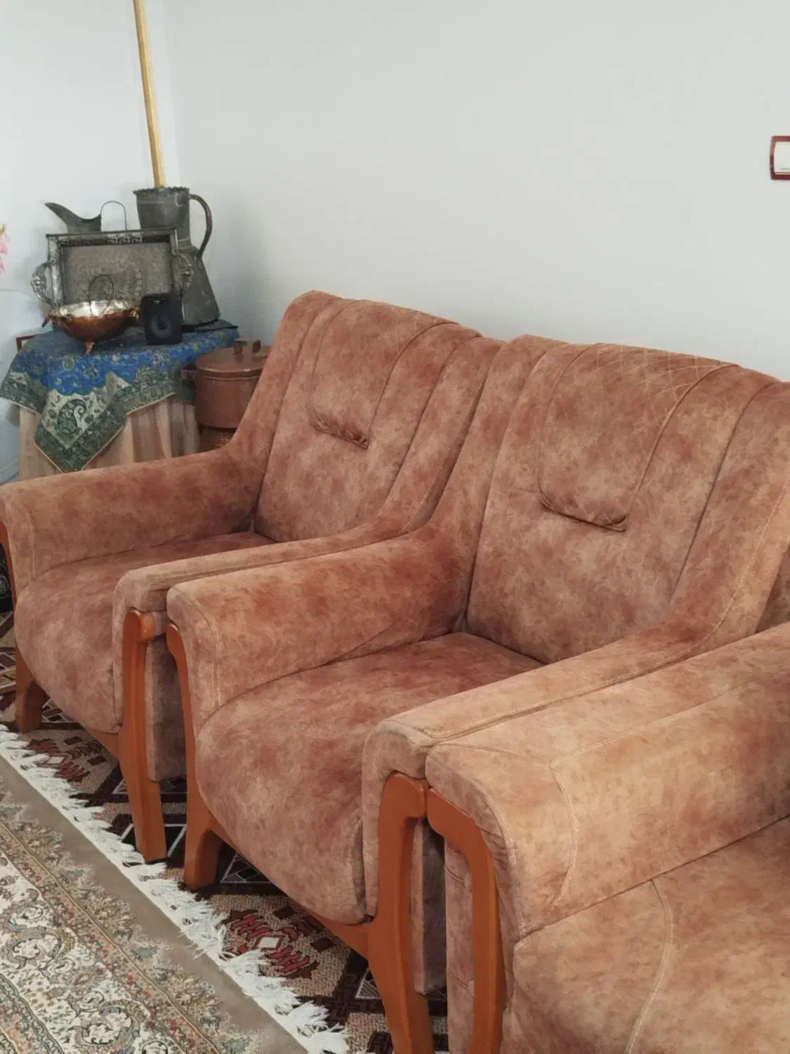 مبل راحتی ۷ نفره|مبلمان خانگی و میز عسلی|ساری, |دیوار