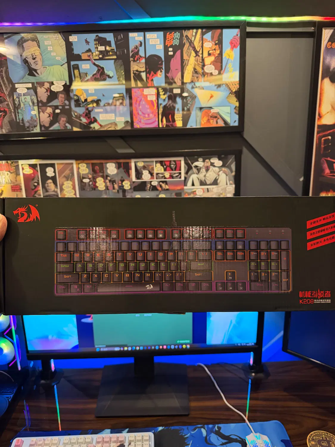 کیبورد مکانیکال redragon ردراگون rgb|قطعات و لوازم جانبی رایانه|تهران, دهم فروردین|دیوار