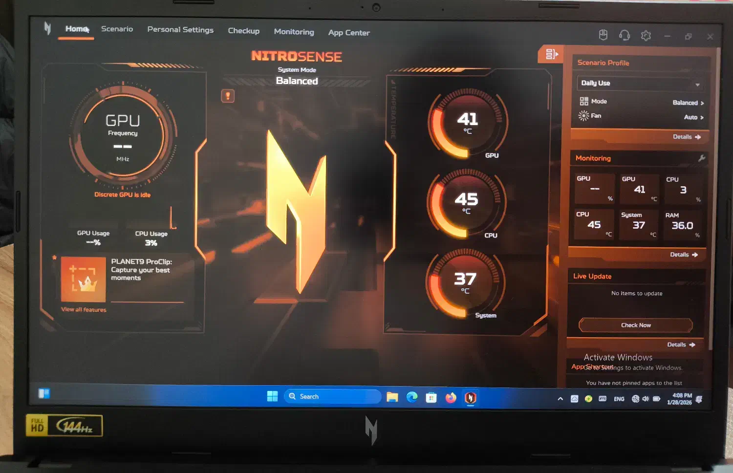 لپ تاپ Acer Nitro V15|رایانه همراه|صدرا-فارس, فاز ۱|دیوار
