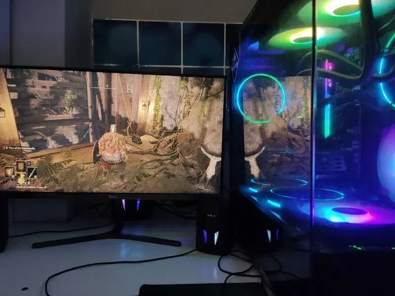 کیس گیمینگ با مانیتور و ...|رایانه رومیزی|آستارا, |دیوار