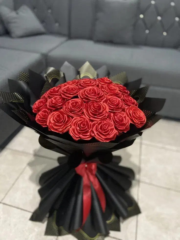 دسته گل روبانی|گل مصنوعی|ارومیه, |دیوار