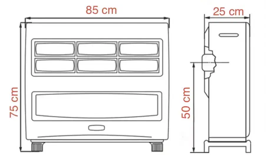 بخاری گازسوز نیک‌کالا|بخاری، هیتر، شومینه|خوی, |دیوار