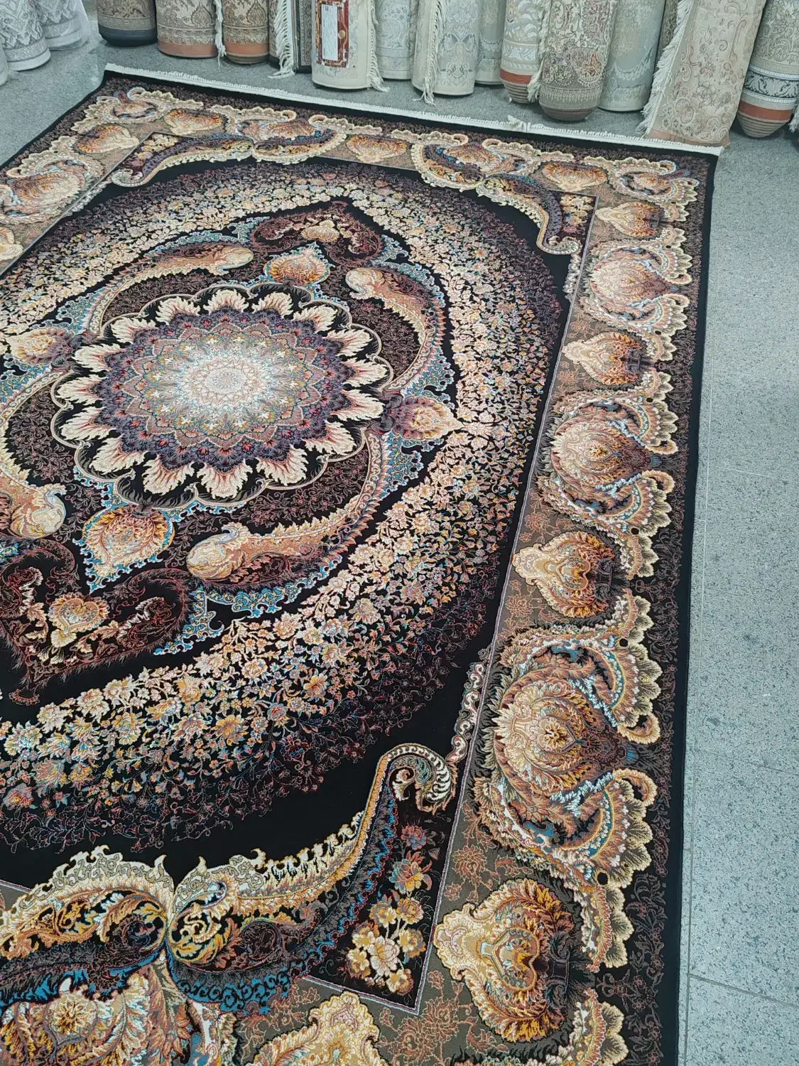 2تخته فرش 9متری زمرد طرح فروزان در حدنو|فرش|قم, نیروگاه|دیوار