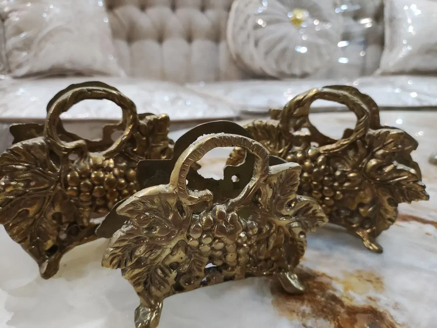 جا دستمال کاغذی برنجی برای سر سفره یا میز عسلی|صنایع دستی و سایر لوازم تزئینی|تهران, مشیریه|دیوار