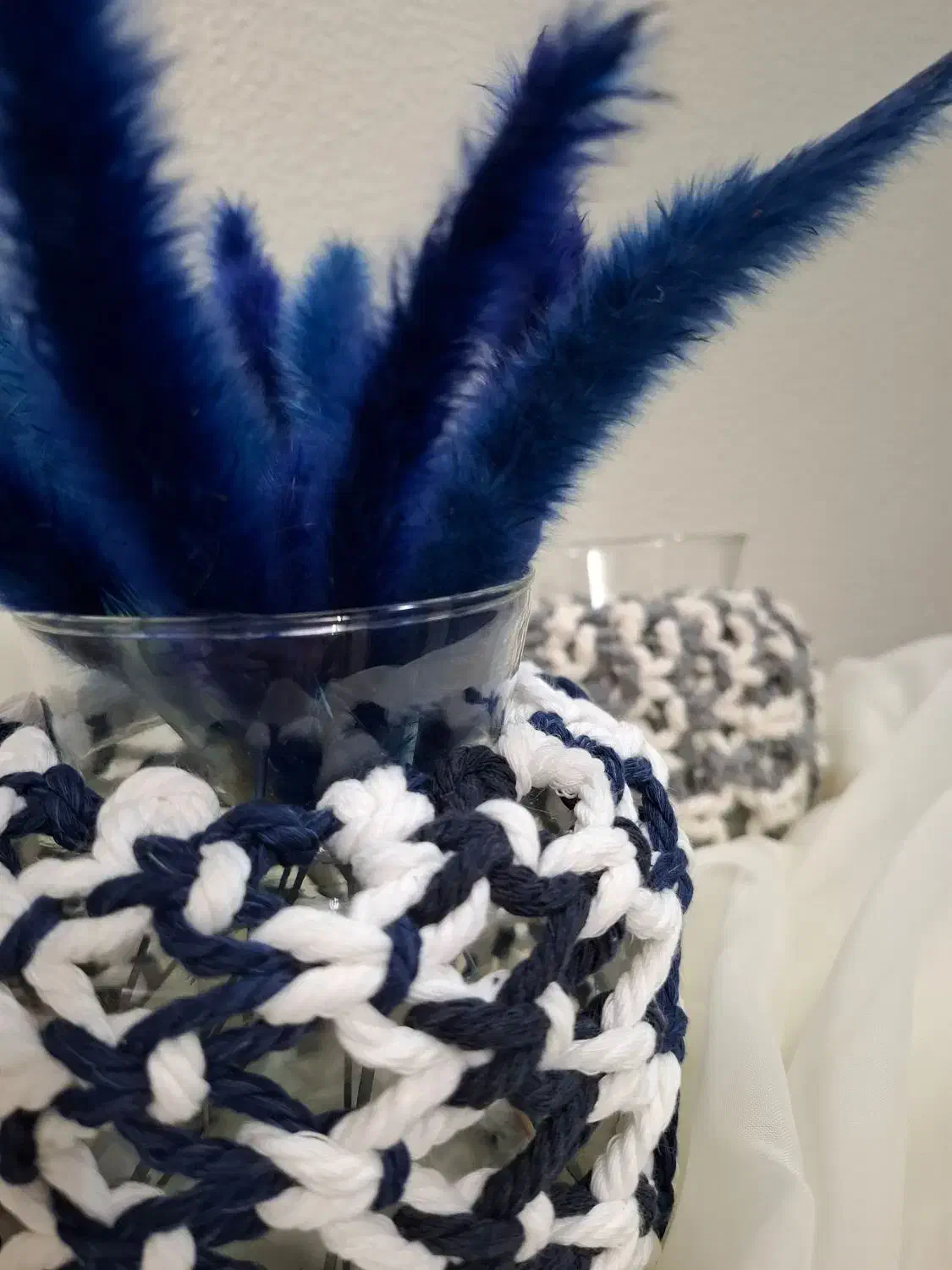 گلدان مکرومه|صنایع دستی و سایر لوازم تزئینی|شاهین‌شهر, فردوسی|دیوار