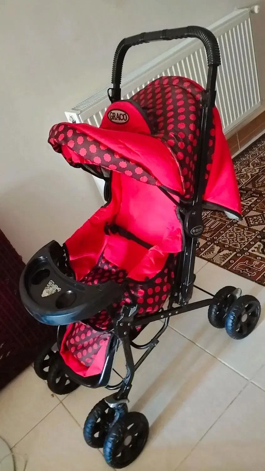 کالسکه بچه رنگ قرمز اسپرت مارک دلیجان نو نو|کالسکه و لوازم جانبی|گنبد کاووس, |دیوار