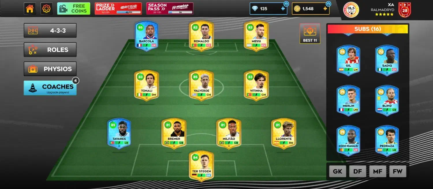 اکانت لیگ رویایی|کنسول، بازی ویدئویی و آنلاین|سبزوار, امیریه|دیوار