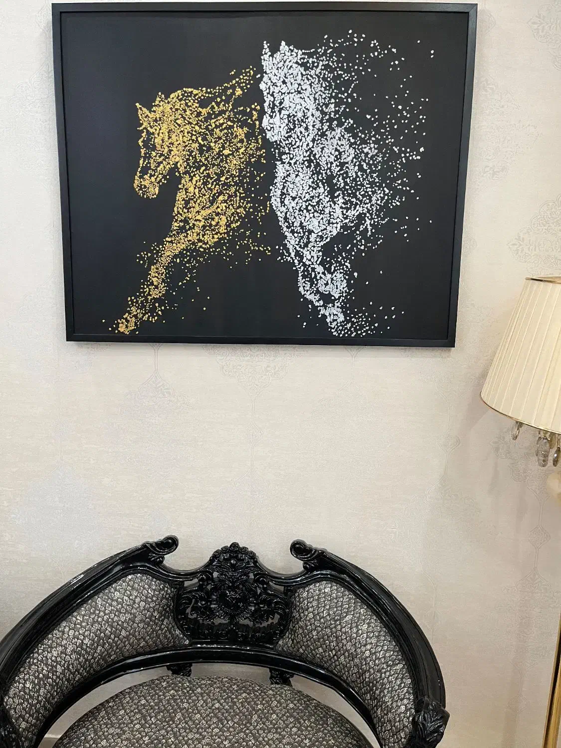 تابلو رنگ روغن اسب سرکش|تابلو، نقاشی، عکس|اراک, |دیوار