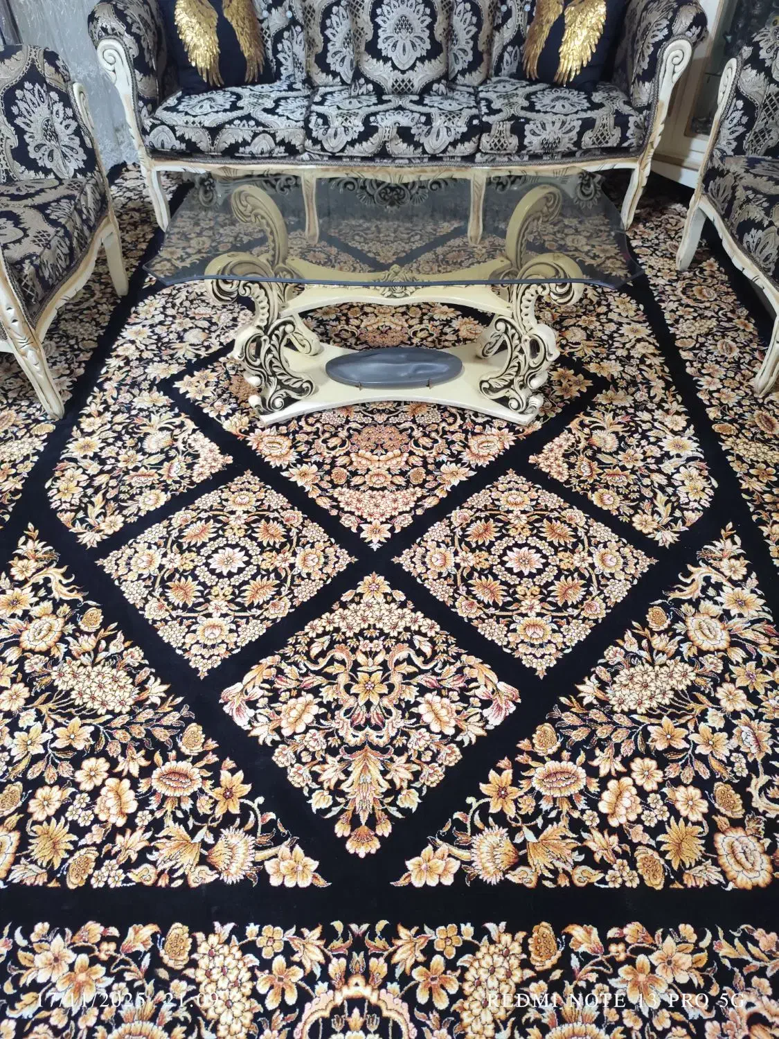 فرش 9متری|فرش|کارون, |دیوار