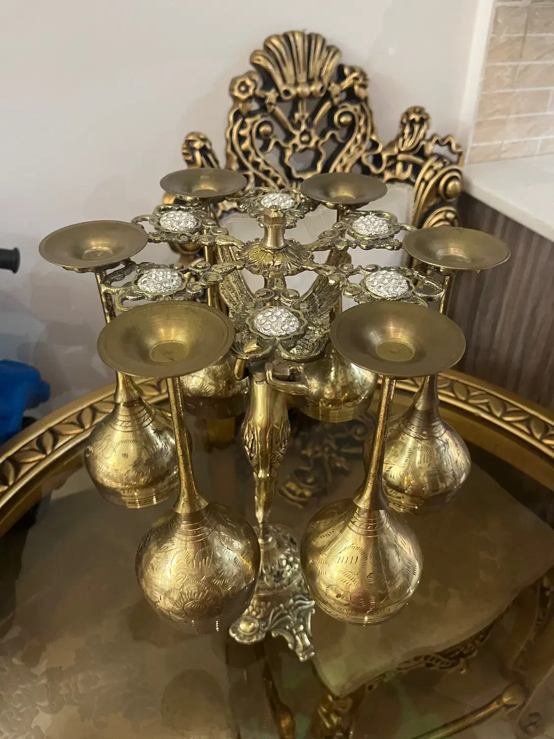 دکوری برنجی|ظروف سرو و پذیرایی|ری, فیروزآبادی|دیوار