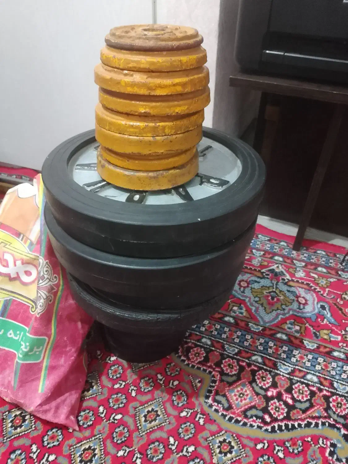 لوازم ورزشی پرس سینه دمبل صفحه هالتر|تجهیزات ورزشی|قدس, شهرقدس|دیوار