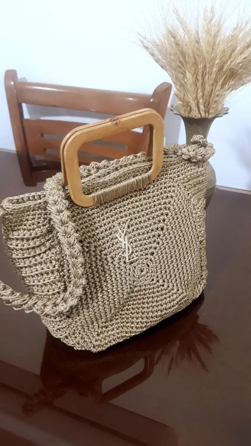 کیف مکرومه مجلسی و رافیا باتخفیف روز مادر|کیف، کفش، کمربند|همدان, |دیوار