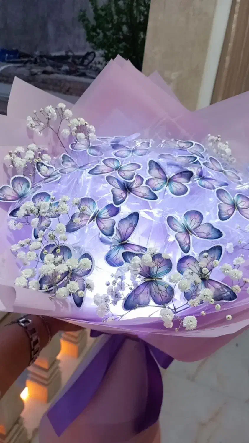 بوکت پروانه|گل مصنوعی|خمین, |دیوار