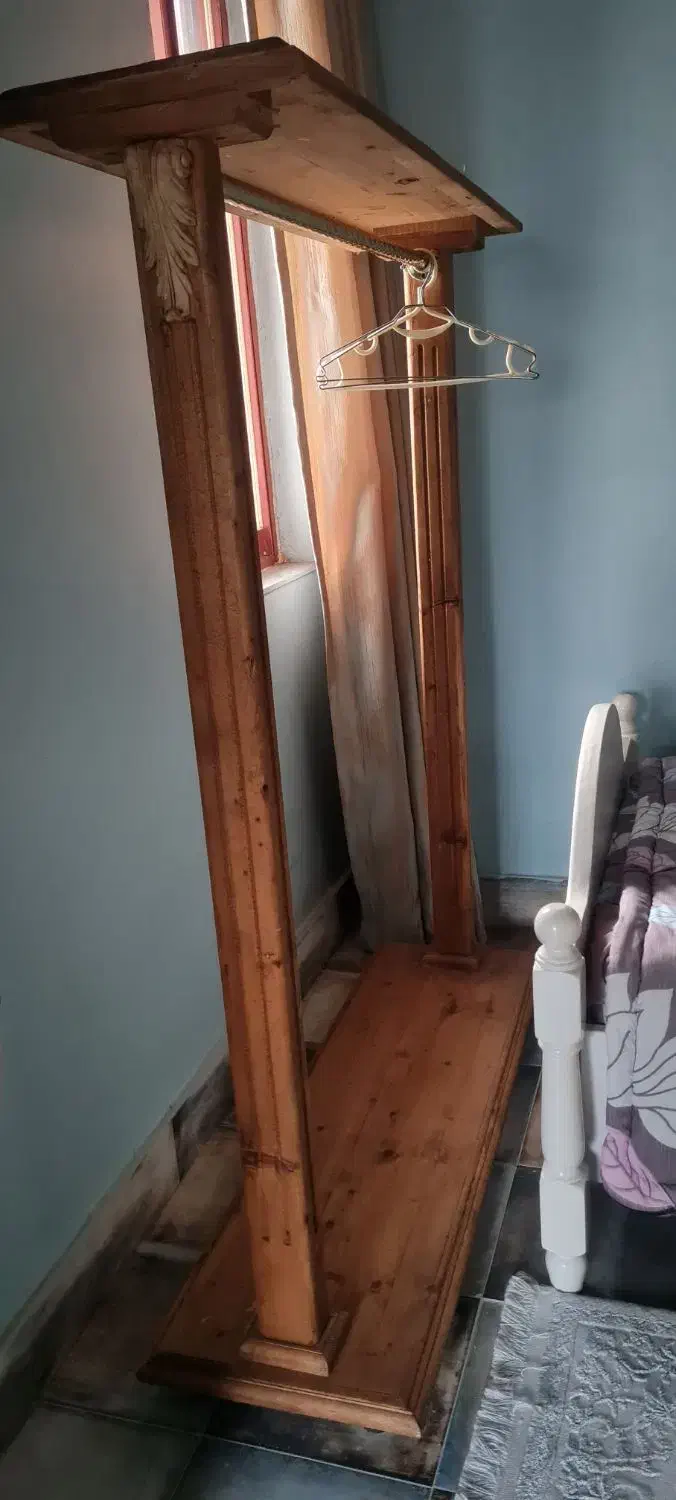 رگال چوبی لباس|جاکفشی، کمد، دراور|نوشهر, |دیوار