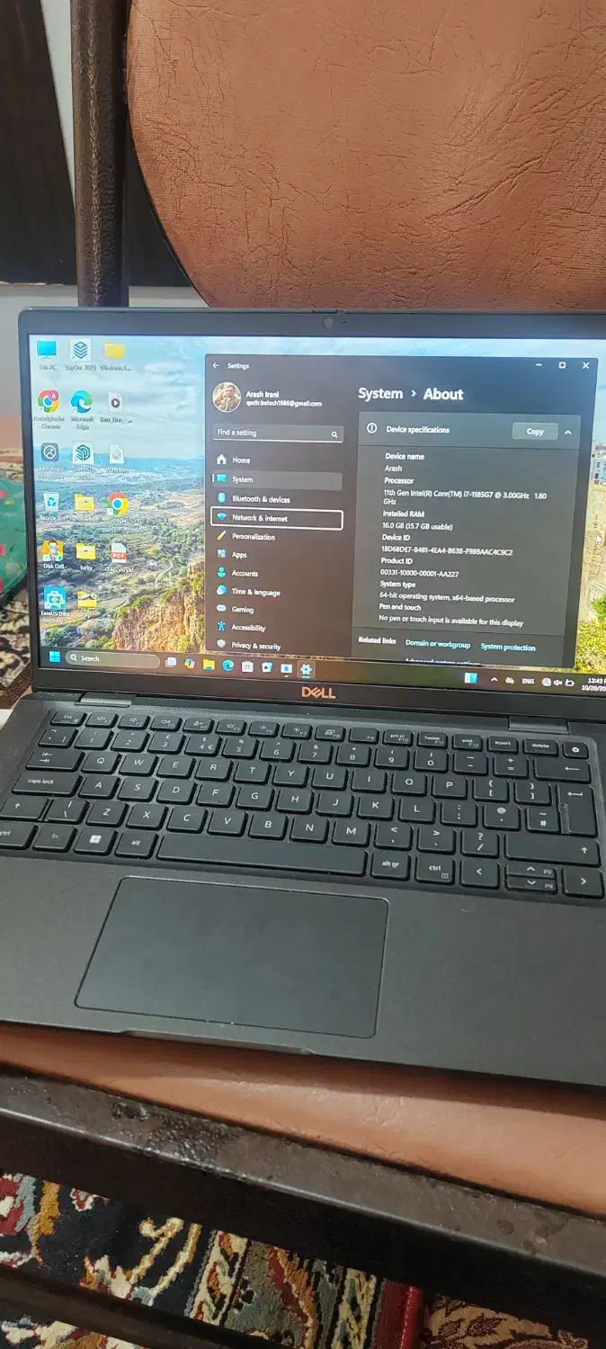 لپ تاپ دل 7420 core i7 نسل 11 قوی|رایانه همراه|چابهار, |دیوار