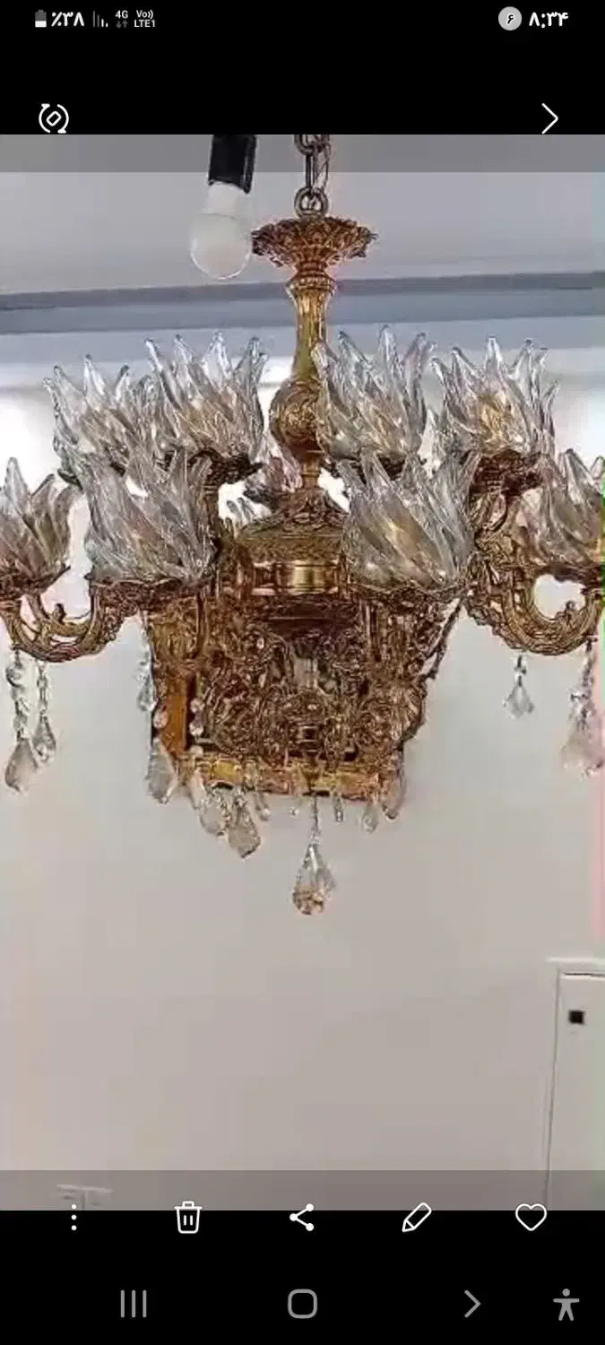 لوستر برنز|لوستر و چراغ آویز|تهران, هاشمی|دیوار