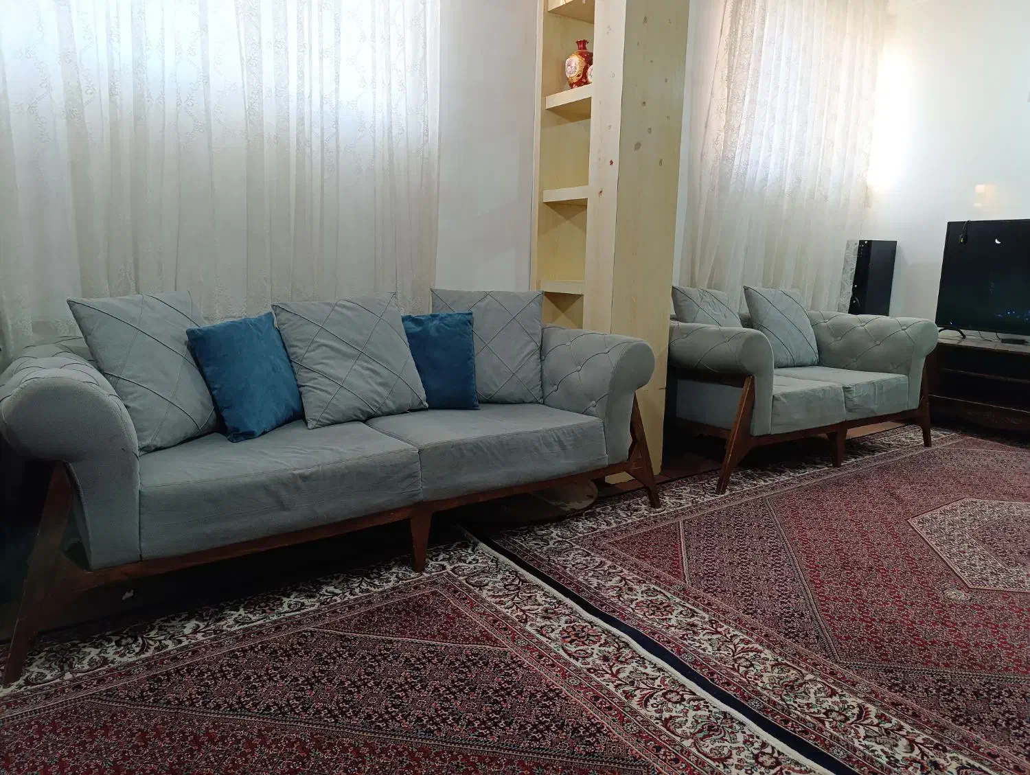 مبل مبلمان چستر|مبلمان خانگی و میز عسلی|مشهد, حضرت حجت|دیوار