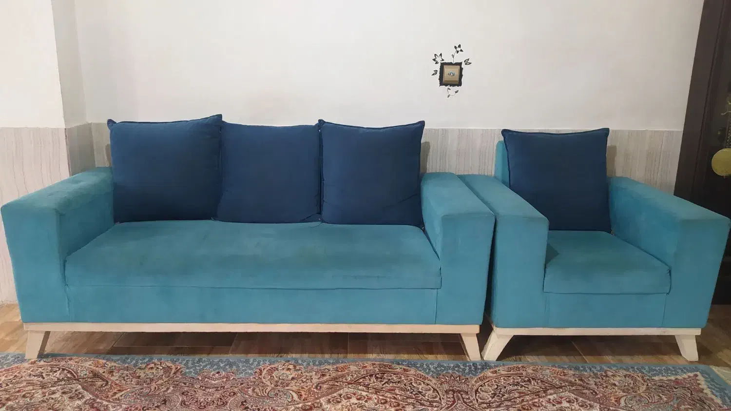 مبل هفت نفره بامیزعسلی هاش|مبلمان خانگی و میز عسلی|قائمشهر, |دیوار